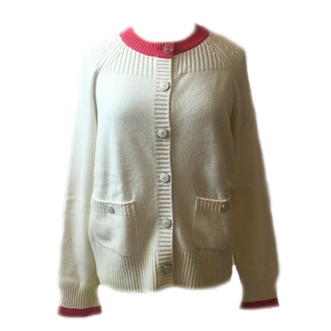 beige chanel sweater|chanel cashmere sweaters.